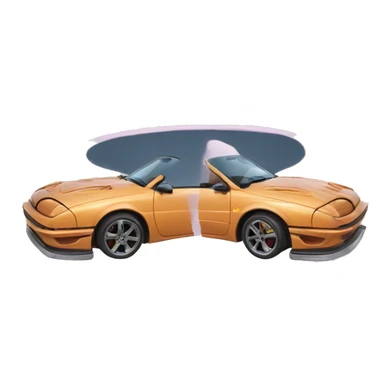 Two cars drifting side by side sticker