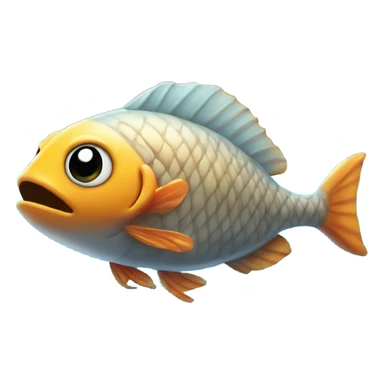 Fish in front of castle sticker