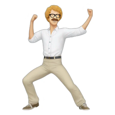 Napoleon dynamite dancing  sticker