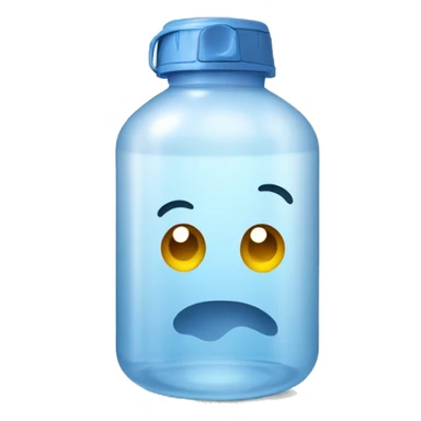 Water bottle with graghics sticker