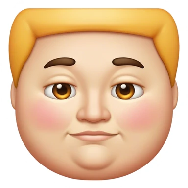 Fat emoji face sticker