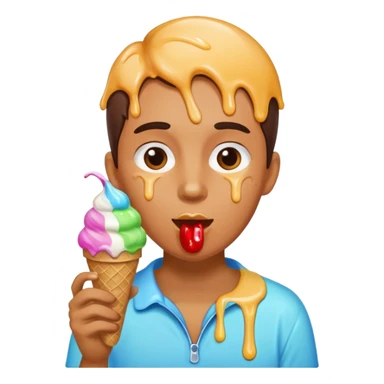 Me eating icecream sticker