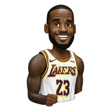 LeBron jams sticker