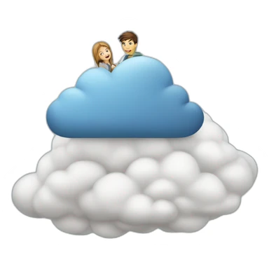 Collège sur nuage sticker