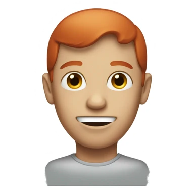 Red headed annoying dummy sticker