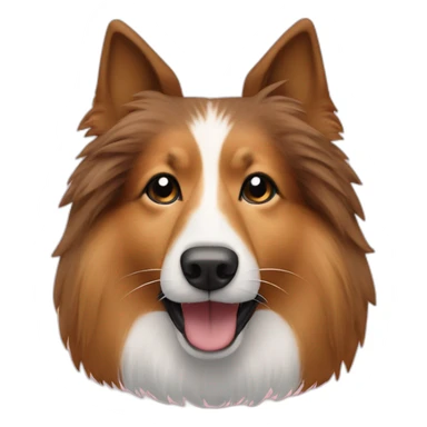 Shetland sheepdog Mask covid sticker