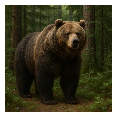 Grizzly bear sticker