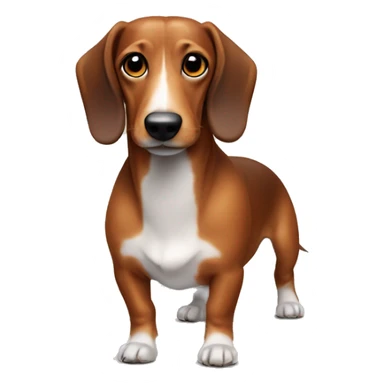 Daple sausage dog  sticker