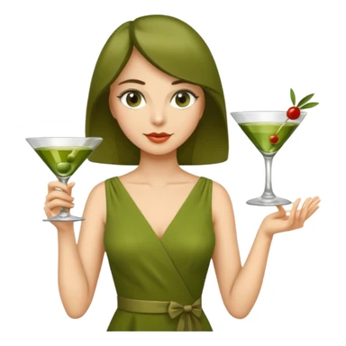 martini queen  sticker