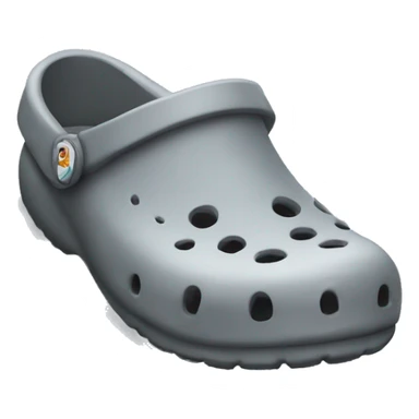 grey crocs  sticker