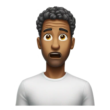 Mind blown, hands on head, super shocked, 1 person sticker