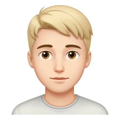 Young man with loving expression sticker