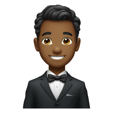 dapper portrait of a boy sticker