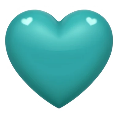 Corazón turquesas oscuro, más oscuro tirando a. Verde un poco mas azulado verdoso  sticker