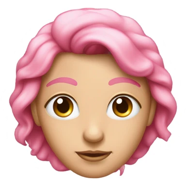 Cœur de couleur rose avec des yeux sticker