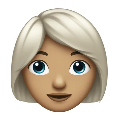 Cabelo olhos fofos sticker