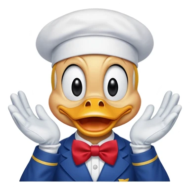 Donald duck sticker