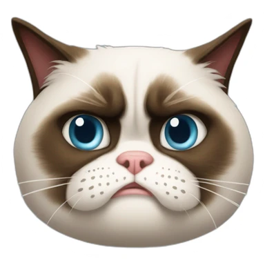 the real grumpy cat with old sticker