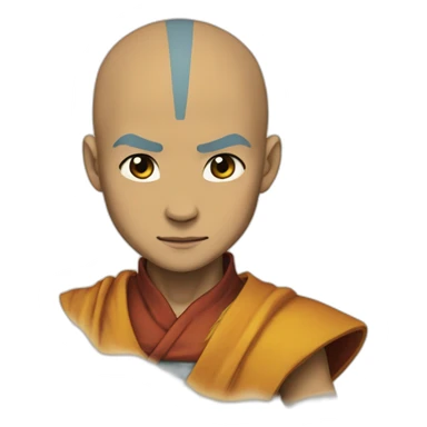 Aang, avatar the last airbender sticker