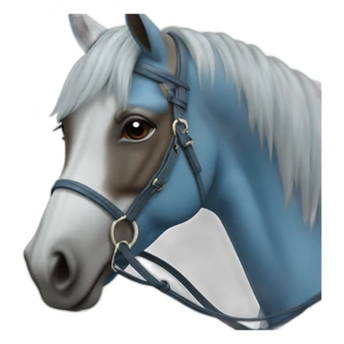 Cheval-bleu-et-blanc sticker