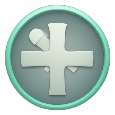 medical cross sticker