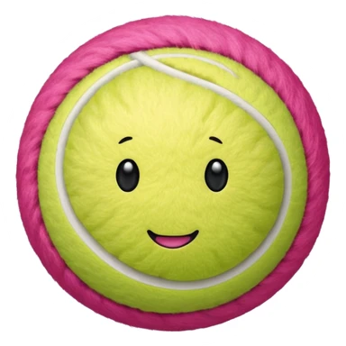 Pink tenis ball sticker