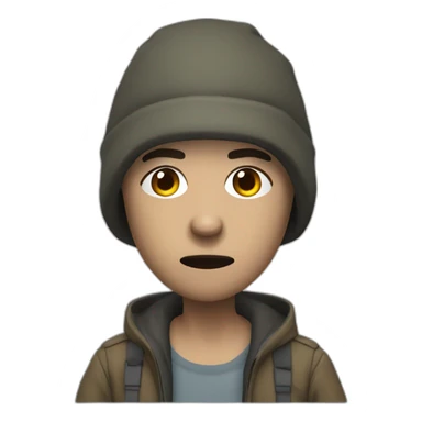 covid-19 sick person as the DayZ game character sticker