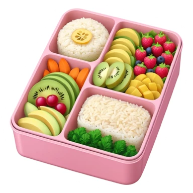 a pastel bento sticker