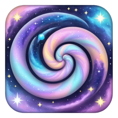 Pastel galaxy sticker