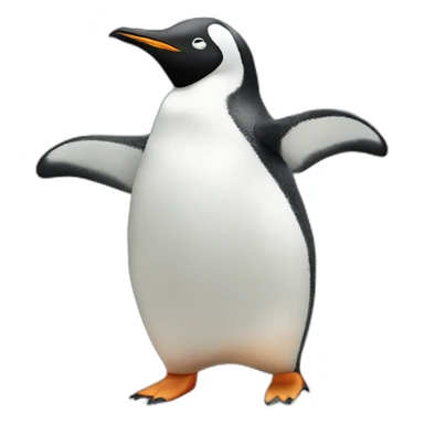 Penguin dancing sticker