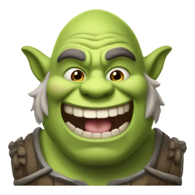 Happy ogre sticker