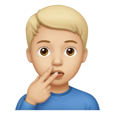 Como el primero pero que el dedo este en la boca  sticker