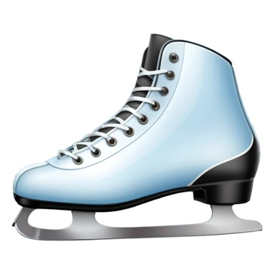 An icon showing close-up speed skating boots with long blades gliding across smooth ice. In the background, a professional racing track curves through a snowy winter landscape with mountains and pine trees under a bright sky. Transparent background enhances the dynamic scene. sticker