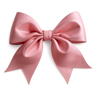 Remove the background and keep only the pink gothic bow in a photorealistic style. sticker