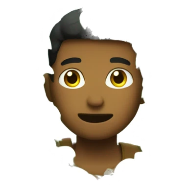 man sitting inside of a bush peeking out sticker