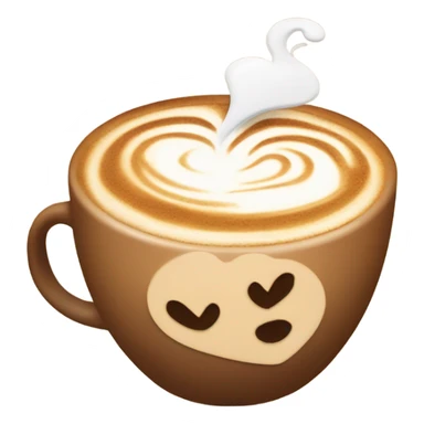 Combine coffee and a heart sticker