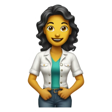 Woman home decorator sticker