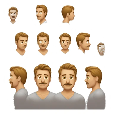 Hombre pelado y morocho  sticker