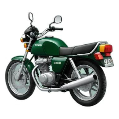 1998 bike honda cb 250 in dark green sticker