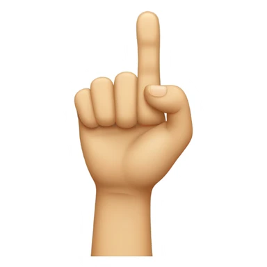 index finger hand emoji sticker