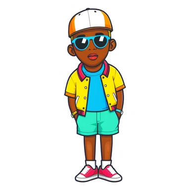 Tyler the Creator rapper with his iconic style sticker