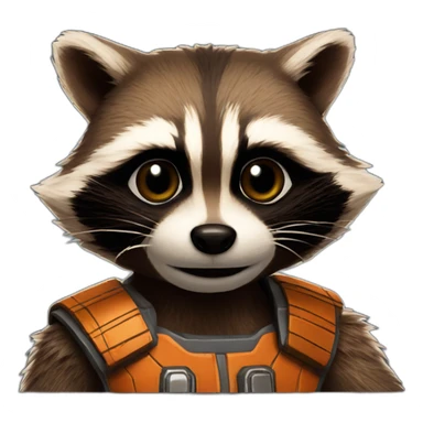 Rocket raccoon sticker