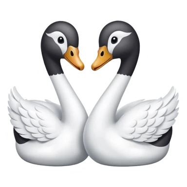 Dos cisnes  sticker