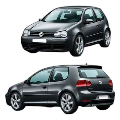 volkswagen golf 4 black sticker