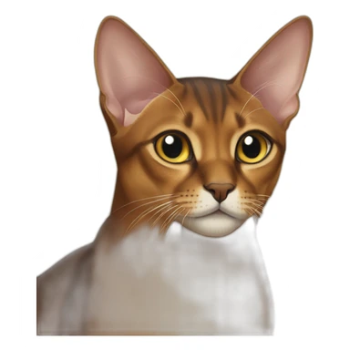 Abyssinian cat ju m p ping sticker