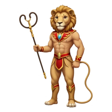 Vintage circus, human male, lion Tamer, holding whip sticker