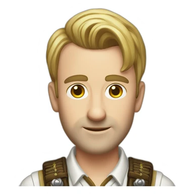 David Mitchell lederhosen sticker