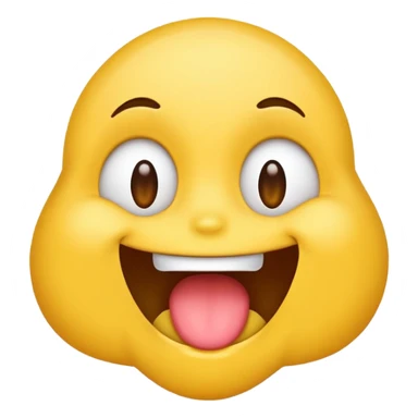 Emoji face, drooling,  sticker