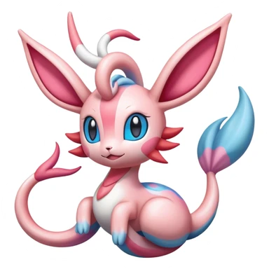 Colorful Sylveon-Milotic-hybrid sticker