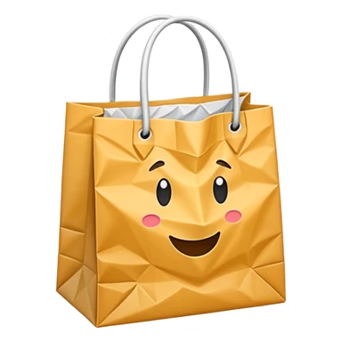shopping bag sans visage sticker